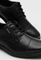 Sapato Social Pegada Recortes Preto - Marca Pegada