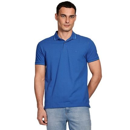 Camisa Polo Aramis 4 Frisos Ve25 Azul e Marinho Masculino - Marca Aramis