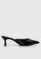 Scarpin Mule Via Marte Liso Preto - Marca Via Marte