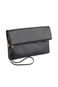 Clutch de couro liso Nikki - Preto - Marca Andrea Vinci