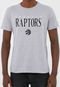 Camiseta New Era Toronto Raptors Cinza - Marca New Era
