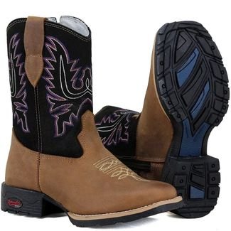 Bota texana hot sale infantil bico quadrado