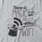 Camiseta Feminina Wi-Fi Is Magic - Mescla Cinza - Marca Studio Geek 