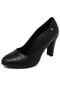 Scarpin Piccadilly Croco Preto - Marca Piccadilly