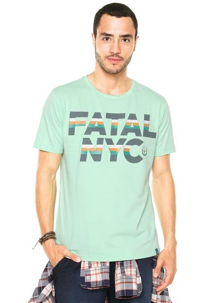 Camiseta Fatal NYC Verde - Marca Fatal Surf