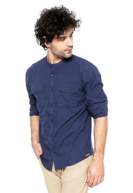 Camisa Colcci Slim Azul-marinho - Marca Colcci