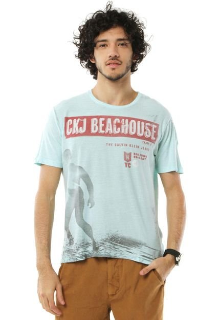 Camiseta Calvin Klein Jeans Beach House Verde - Marca Calvin Klein Jeans