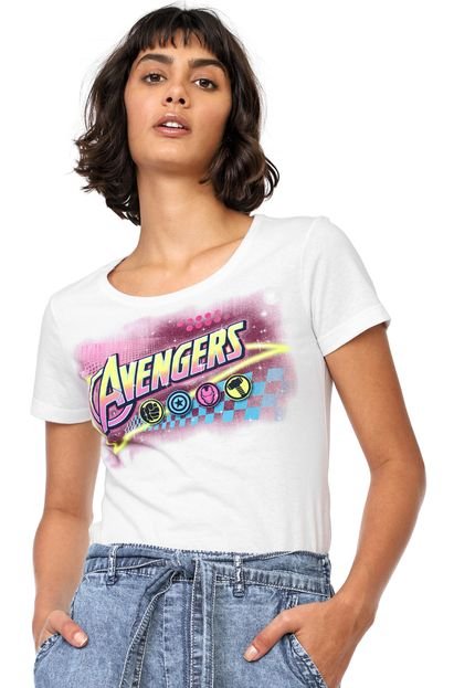 Blusa Cativa Marvel Avengers Branca - Marca Cativa Marvel