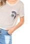 Camiseta Cropped Roxy Vintage Bordado Off-white - Marca Roxy