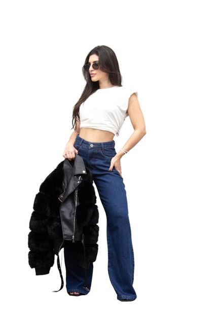 Calça Jeans Flare Cintura Média Helena - Marca Cia do Vestido