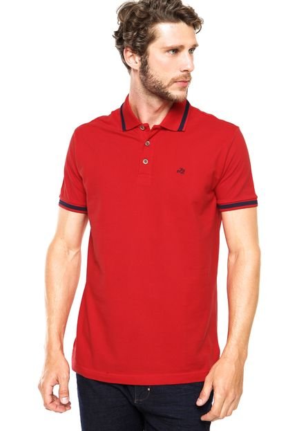 Camisa Polo Ellus Listras Vermelha - Marca Ellus