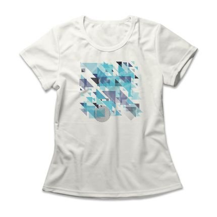 Camiseta Feminina Fragmented Square - Off White - Marca Studio Geek 