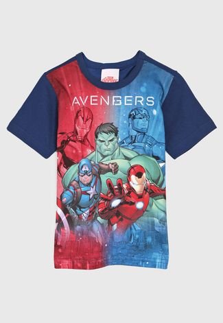 Camiseta Brandili Infantil Marvel Avengers Azul - Compre Agora | Dafiti  Brasil