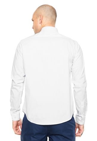 Camisa Calvin Klein Listras Branca