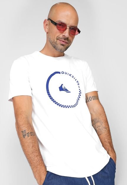 Camiseta Quiksilver Checker Round Branca - Marca Quiksilver