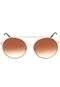 Óculos de Sol Khatto Redondo Marrom/Dourado - Marca Khatto