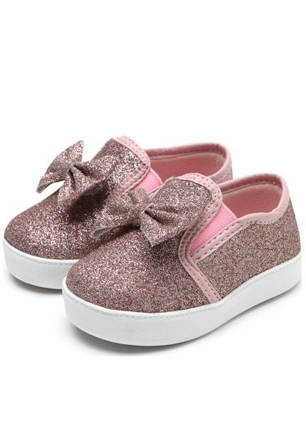 Slip On Dok Mess Fun Glitter Rosa - Marca Dok