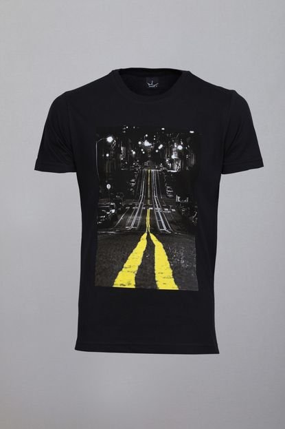 Camiseta CoolWave Streets At Night Preta. - Marca CoolWave