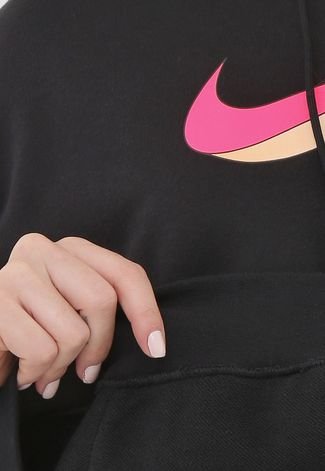 Blusão de Moletom com Capuz Nike Sportswear Icon Clash FLC Hoodie BB -  Feminino