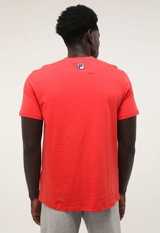 Camiseta Fila Reta Stack New Vermelha