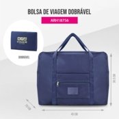 Bolsa de Viagem Dobrável Retangular Estampa Lisa Jacki Design - Marca Jacki Design