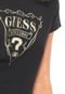 Camiseta Guess Logo Metalizada Preta - Marca Guess