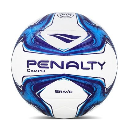 Bola de Futebol de Campo Penalty Bravo XXIV Branco/azul - Marca Penalty
