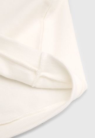 Blusa de Moletom Rovitex Infantil Estampada Off-White