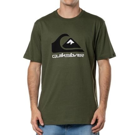 Camiseta Quiksilver Full Logo Plus Size WT24 Verde Militar - Marca Quiksilver