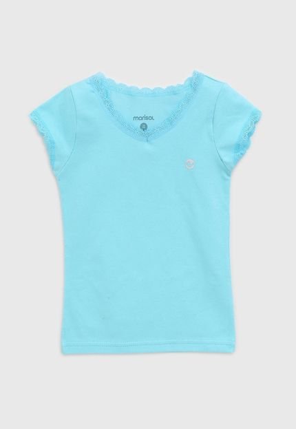 Blusa Marisol Infantil Renda Azul - Marca Marisol