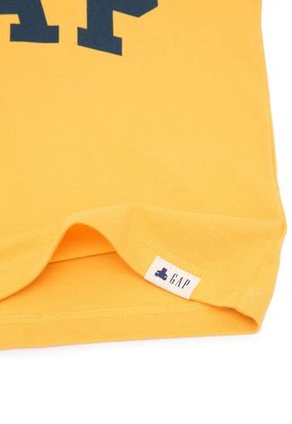 Camiseta GAP Infantil Bicolor Amarela