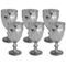 Conjunto de Taças de Vidro 325ml 6 peças Diamond Fumê Espelhado - Lyor - Marca Lyor