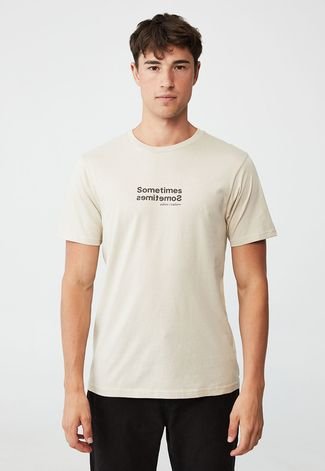 Camiseta Cotton On Sometimes Off-White - Compre Agora