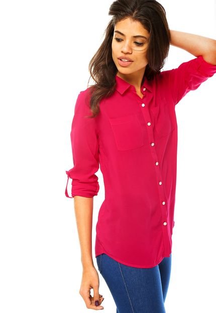Camisa Manga Longa Cativa Fashion Rosa - Marca Cativa