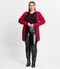Cardigan Plus Size Em Ribana Canelada Secret Glam Vermelho - Marca Secret Glam