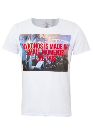 Camiseta Sergio K Mykonos Branca