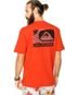 Camiseta Quiksilver Mc Crossing Logo Popsicle Laranja - Marca Quiksilver