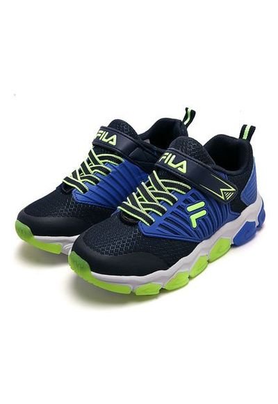 Tenis Lifestyle Azul Verde Blanco Fila Kids Funny Play Jr Compra