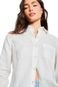 Camisa Linen Assimétrica Reversa Off-white - Marca Reversa