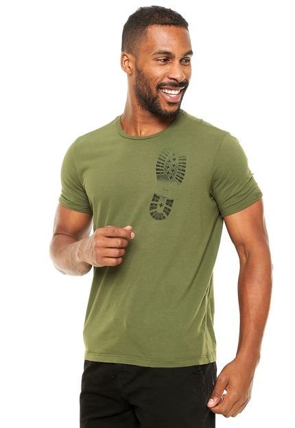 Camiseta Ellus Foot Print Verde - Marca Ellus