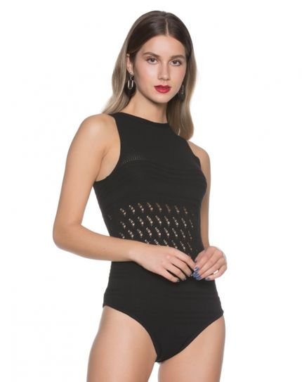 Body AMARO Tricot Lace Preto - Marca AMARO