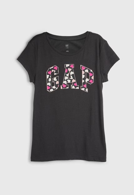 Camiseta Manga Curta GAP Logo Preta - Marca GAP