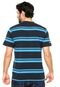 Camiseta Manga Curta Aleatory Listras Azul-Marinho - Marca Aleatory
