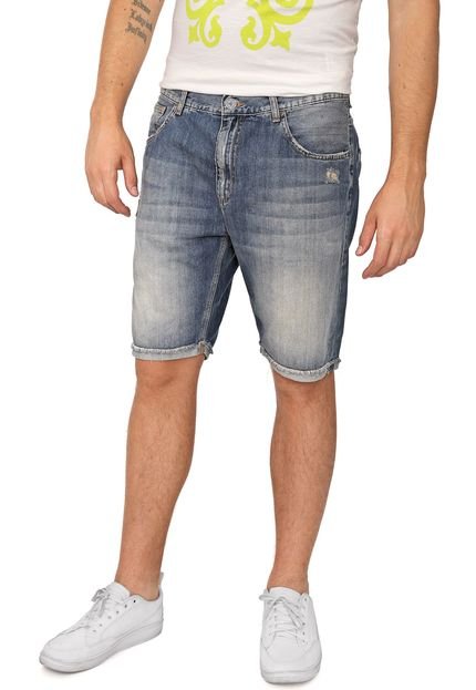 Bermuda Jeans John John Reta Estonada Azul - Marca John John