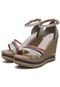 Sandália  Anabela Plataforma cores moda SB Shoes ref.3268 off/roxo - Marca SB Shoes