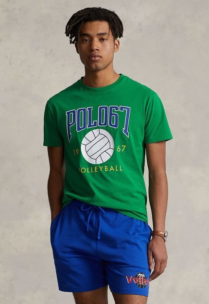Camiseta Polo Ralph Lauren Volley Ball Verde - Marca Polo Ralph Lauren