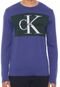 Suéter Calvin Klein Jeans Tricot Logo Azul - Marca Calvin Klein Jeans