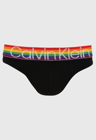 Cueca Calvin Klein Underwear Fio Dental Pride Preta