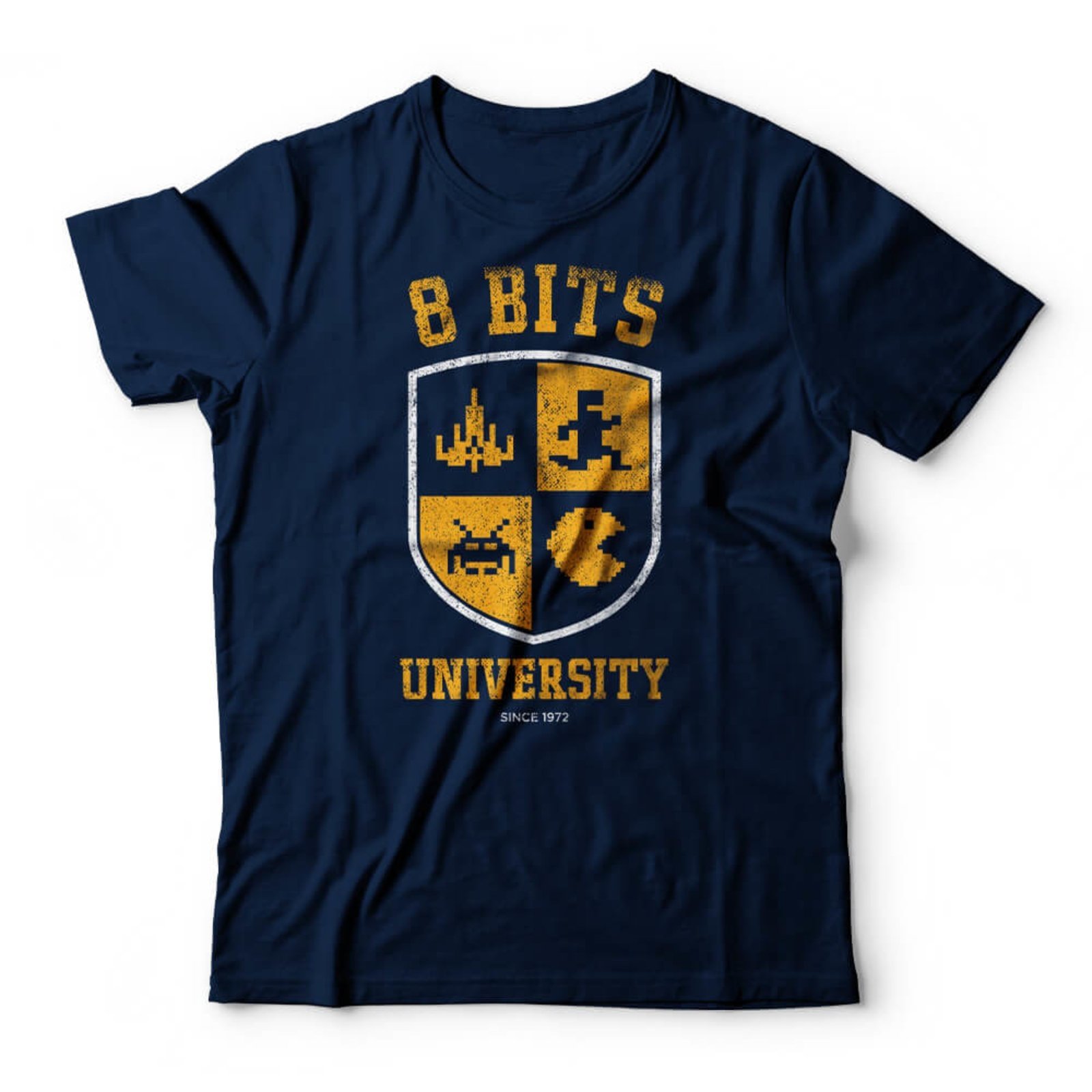 Camiseta 8 Bits University - Azul Marinho - Marca Studio Geek 