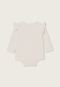 Body Infantil Cotton On Flor Off-White - Marca Cotton On